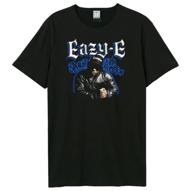 Amplified Amplified Men Street Art Eazy-E T-Shirt in Black Size: X-Small Black XS Male 5063852071777