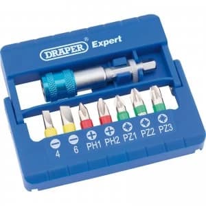 Draper 8 Piece Coloured Screwdriver Bit Set