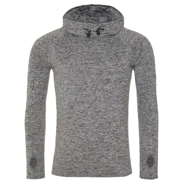 AWDis AWDis Men Just Cool Cowl Neck Long Sleeve Baselayer Top Pack of 2 in Grey Size: Small Grey S Male 5059269159238