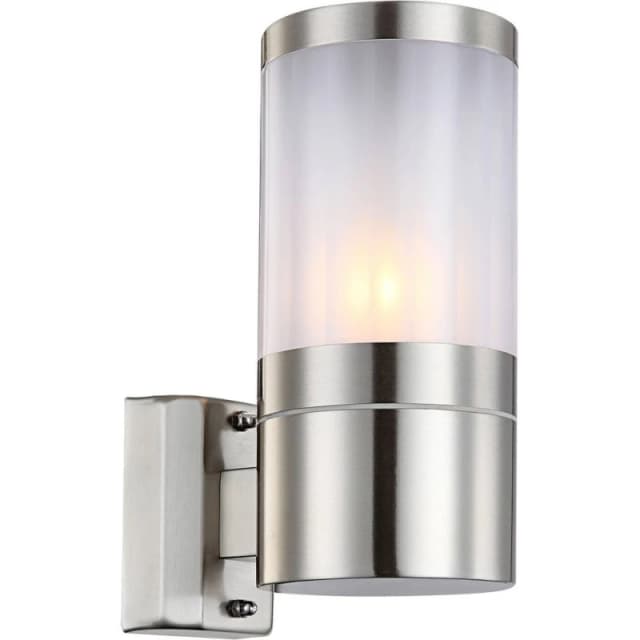 Netlighting Xeloo Outdoor Modern Wall Lamp Silver Glossy IP44 1x E27 Silver Unisex