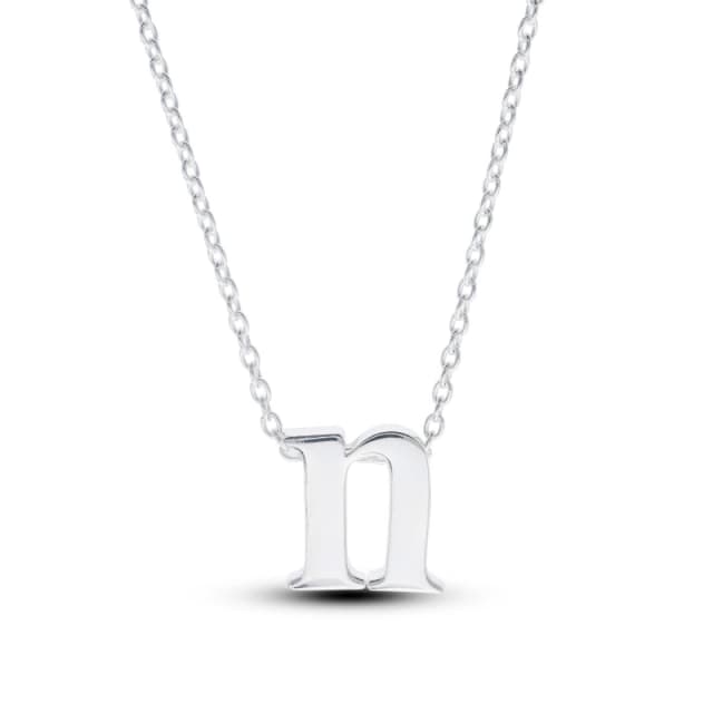 Be You Sterling Silver lowercase Initial Necklace Silver female N