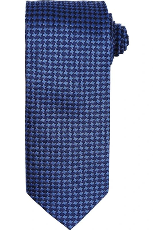 Premier Premier Puppytooth Tie in Blue Blue One Size Unisex 5063470392506