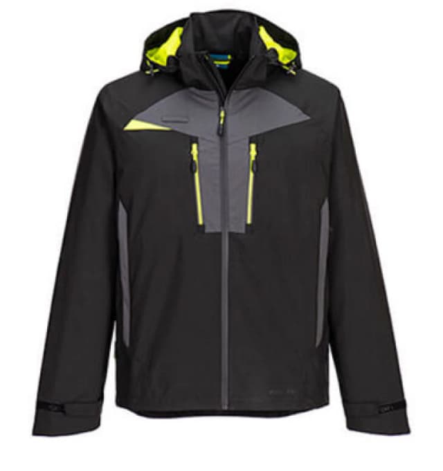 Portwest DX4 Waterproof Rain Jacket DX463BKRL Colour: Black