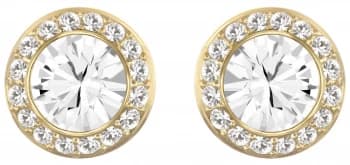 Swarovski Angelic Gold-Tone plated |White Stud Earrings Jewellery