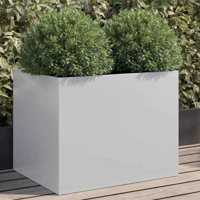 VIDAXL Planter Silver 62x47x46cm Galvanised Steel Vidaxl 8721012364646
