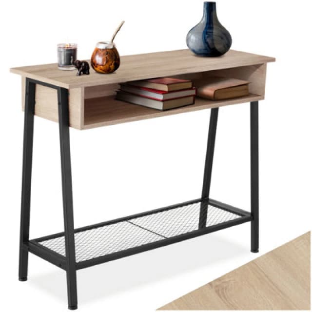 Tectake Sideboard Tralee - Industrial Wood Light, Oak Sonoma