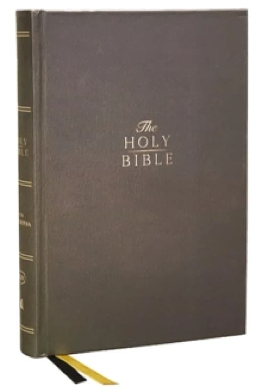 KJV Holy Bible with Apocrypha and 73,000 Center-Column Cross References, Hardcover, Red Letter, Comfort Print: King James Version Hardback