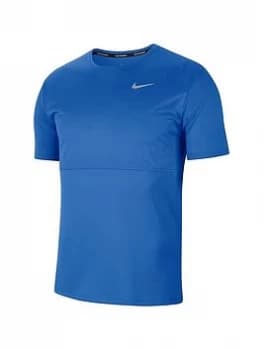 Nike Running Breathe T-Shirt - Blue