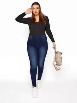 Yours For Good Bum Shaper Jeggings - Indigo, Size 18, Women