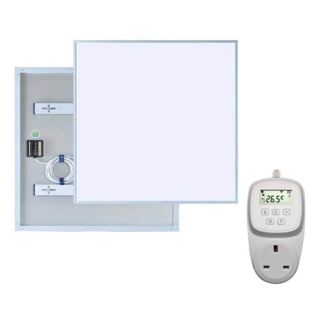 ENER-J ENERJ 360W Infrared Heating 6060cm with PlugIn WiFi Thermostat in White White Unisex