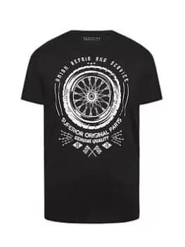 BadRhino Union Repair T-Shirt - Black, Size 2XL, Men
