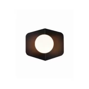 Nesebar Wall Light With Opal Glass 1x G9 Max 7W Black Matt