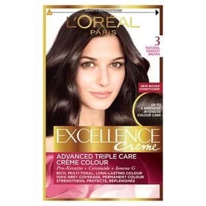 Excellence Creme 3 Natural Darkest Brown Hair Dye Brunette