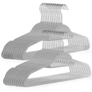 Velvet Coat Hangers Grey - Pack of 50 M&W