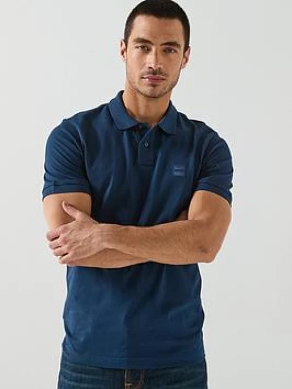 Boss Boss Passenger Piqu Polo Top - Blue S Male