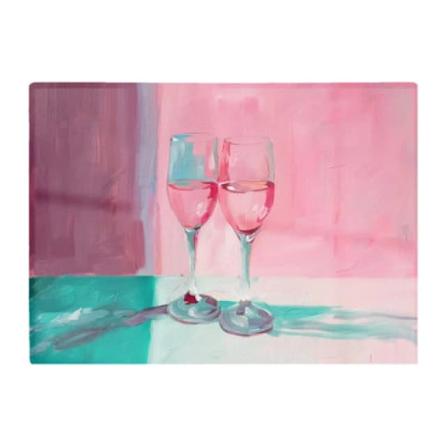 Warren Reed Designer Romantic Evening: Champagne Toast Chopping Board