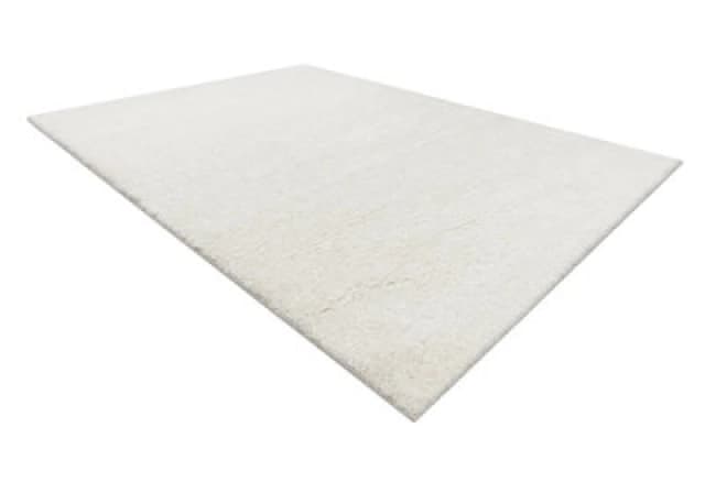 RugsX Carpet Buenos 7001 Shaggy Plain, Single Color White 60X100 Cm