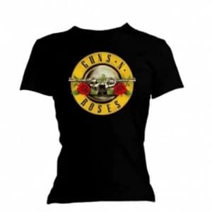 Guns N Roses Classic Bullet Logo Skinny Blk T-Shirt X Large