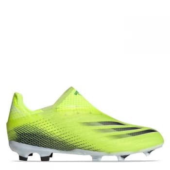 adidas X + Junior FG Football Boots - SolYellow/Blue