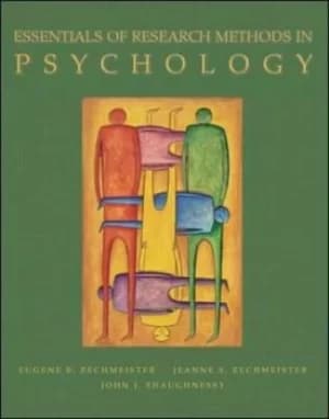 Essentials of research methods in psychology by Jeanne S Zechmeister