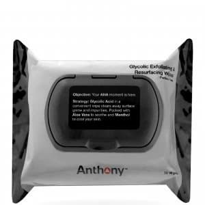 Anthony Glycolic Exfoliating and Resurfacing Wipes (30 Wipes)