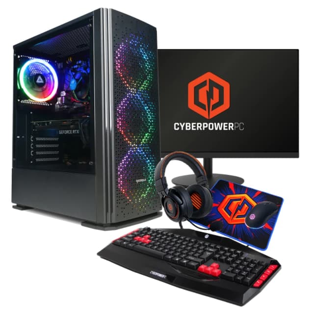 CyberPower Ryzen 5 16GB RAM 500GB SSD RTX 3050 Windows 11 Gaming PC +