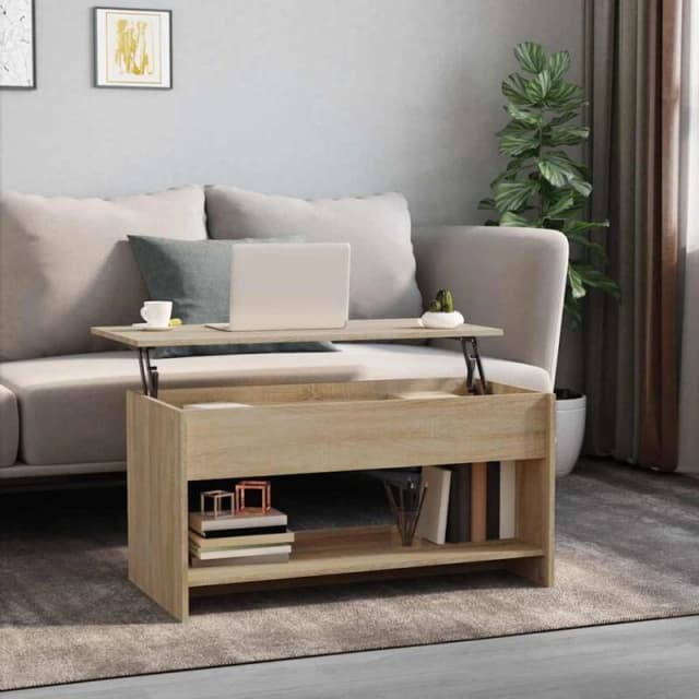 VIDAXL 809650 Coffee Table Sonoma Oak 102x50x52,5cm Engineered Wood Vidaxl 8720286970973