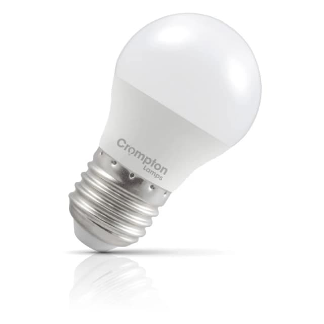 Crompton Lamps LED Golfball 4.2W E27 Dimmable Warm White Opal (40W Eqv)