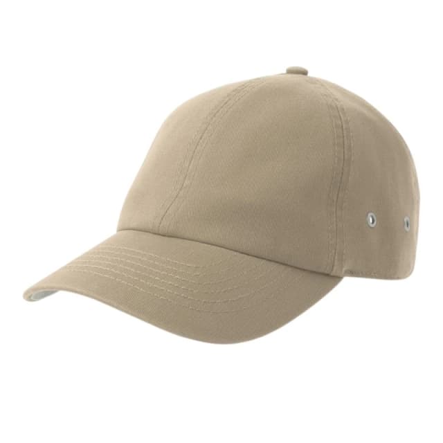 Atlantis Mens Action-S 6 Panel Chino Unstructured Baseball Cap in Khaki Khaki Male One Size