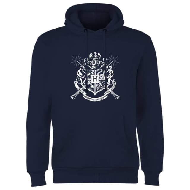 Harry Potter Hogwarts House Crest Hoodie - Navy - S
