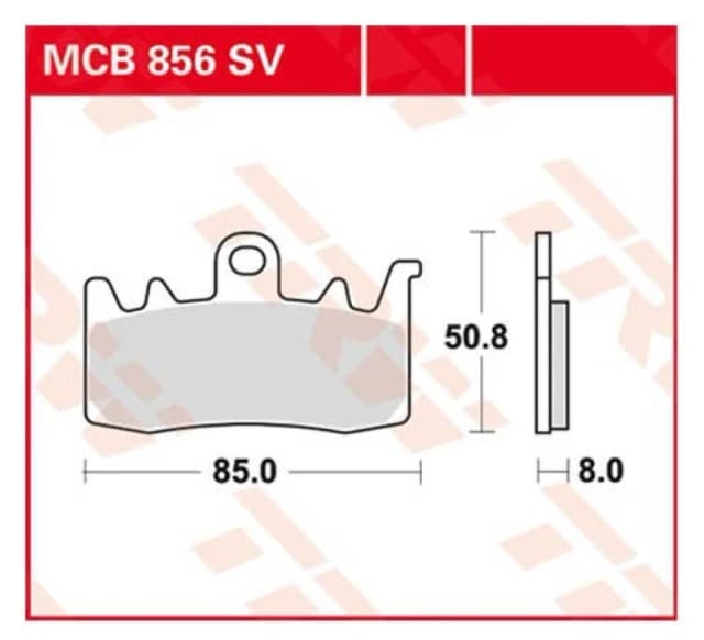 TRW Sinter Street MCB856SV Brake pad set Brake Pad Set, disc brake (402)