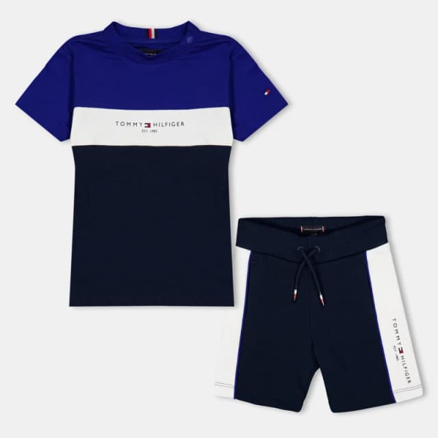 Tommy Hilfiger Kids Essential Clothing Set Wedge Blue D03 male 12Y