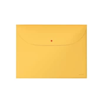 Cosy Privacy Document Wallet with 2 Pockets A4, Warm Yellow - Outer Carton of 12
