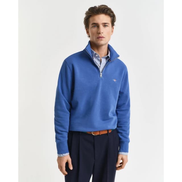 Gant Shield Half-Zip Sweatshirt Rich Blue male S