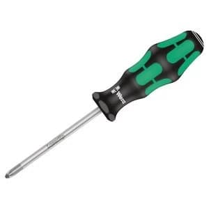 Wera Kraftform 355 Screwdriver Pozidriv Tip PZ1 x 80mm