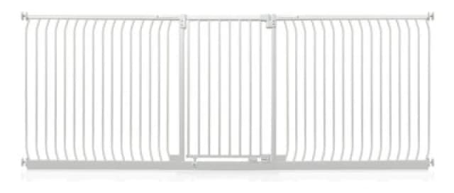 Safetots Extra Tall Elite Safety Gate, 271Cm - 280Cm, Matt White, Extra Tall 96.8Cm In Height, Pressure Fit Stair Gate