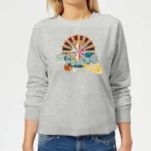 Captain Marvel Star Power Womens Sweatshirt - Grey - L
