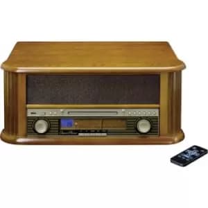 Lenco TCD-2550 USB turntable Belt drive Wood