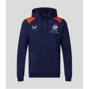 Castore Saracens Hoodie Mens - Blue