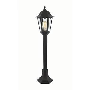 Coast Bianca Black Tall Post Light - 60W E27