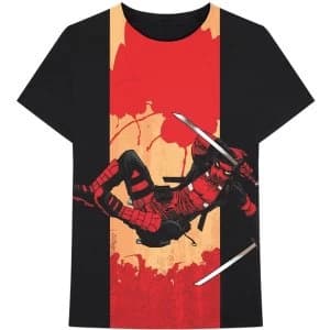 Marvel Comics - Deadpool Samurai Mens Large T-Shirt - Black