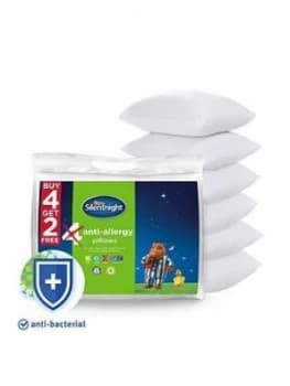 Silentnight Anti-Allergy Pillows ; Pack Of 6