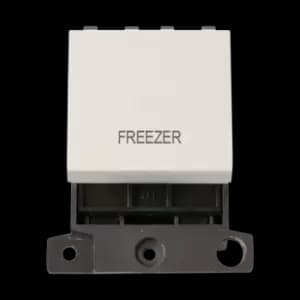 Click Scolmore MiniGrid 20A Double-Pole Ingot Freezer Switch White - MD022PW-FZ
