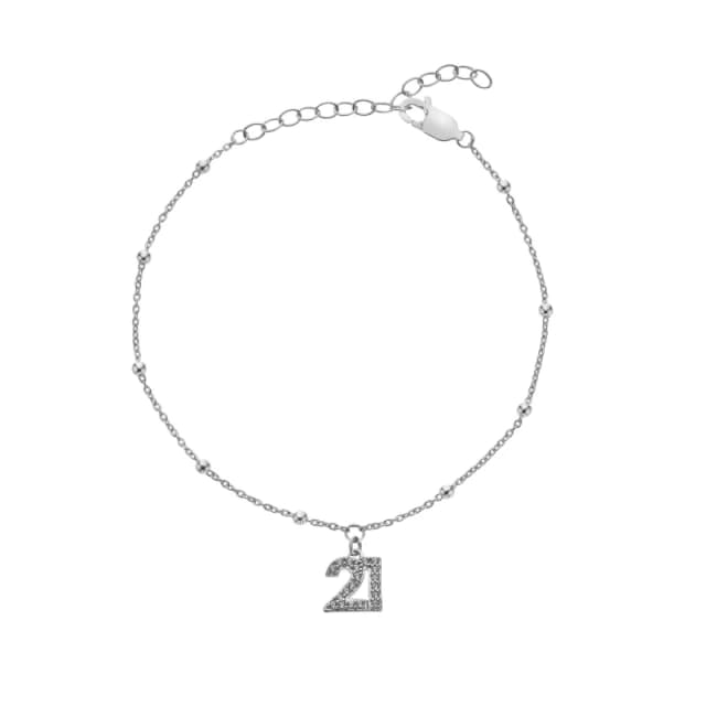 Hot Diamonds Womens Silver Whisper 21st Bracelet Size: 20cm Silver Female 20 cm