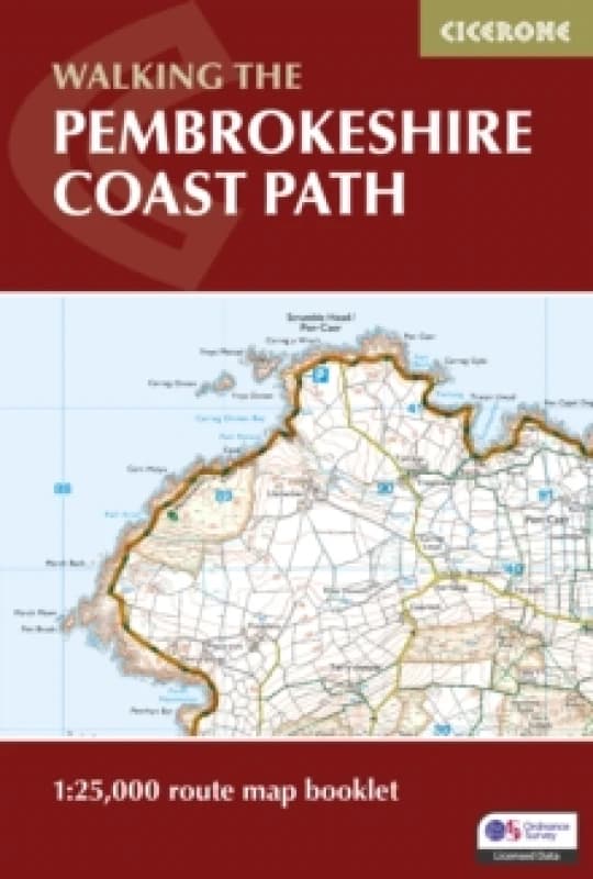 Pembrokeshire Coast Path Map Booklet : 1:25,000 OS Route Mapping Paperback / softback