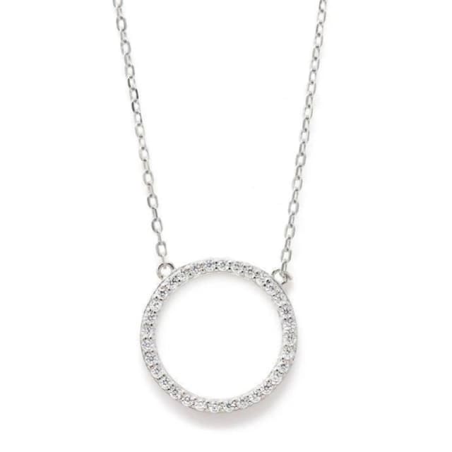 Say It With Circle Of Life Necklace in Silver Size: 18" Silver Unisex 18"