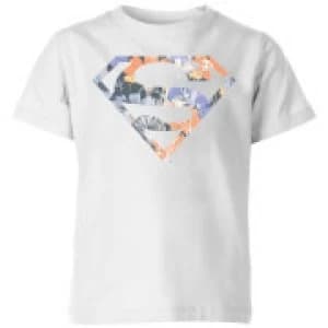 DC Originals Floral Superman Kids T-Shirt - White - 11-12 Years