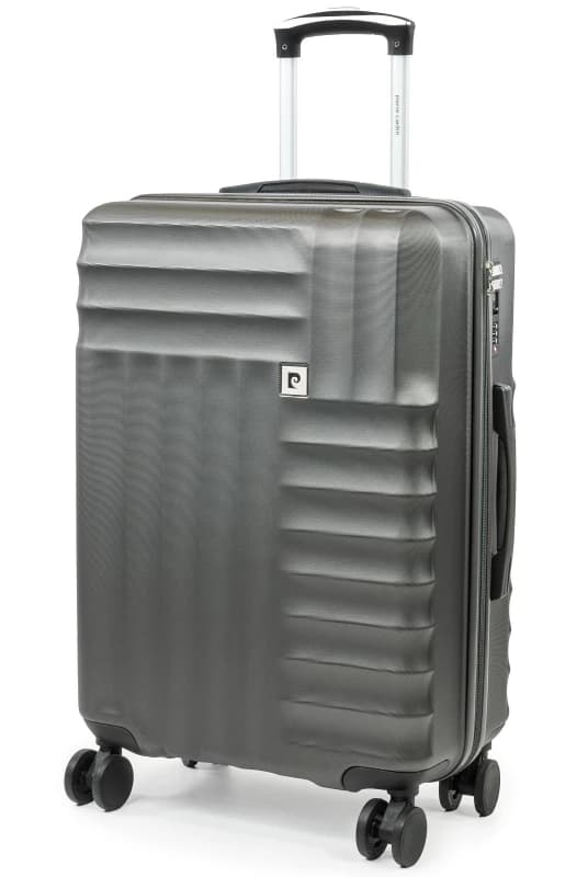 Pierre Cardin Soleil 26" Wheeled Hard Sided Family Suitcase TSA Luggage Locks Grey in Charcoal Size: Medium Charcoal Unisex Medium
