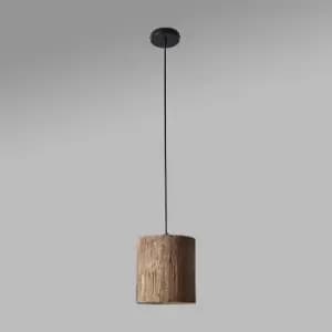 Penn Rustic Wood Pendant Ceiling Light