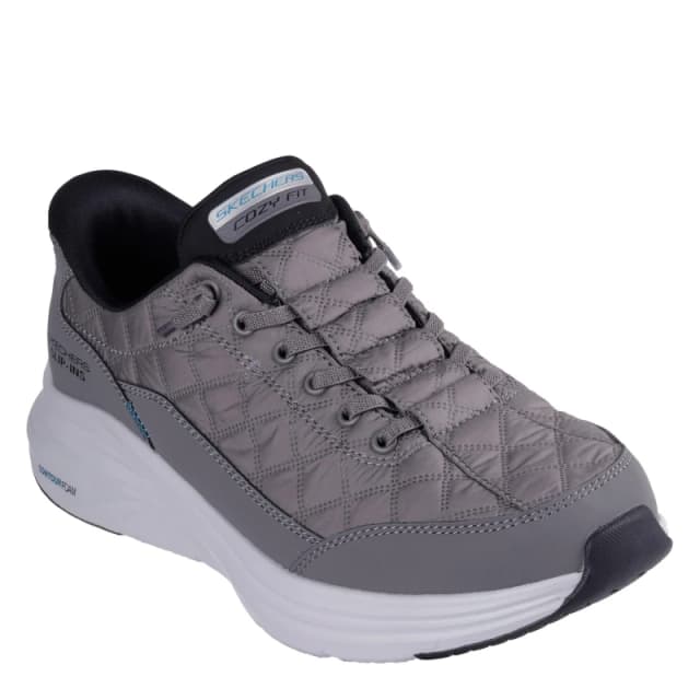 Skechers Deconstructed Quilted Upper Sneaker Slip On Trainers Mens Charcoal male 7 (41)